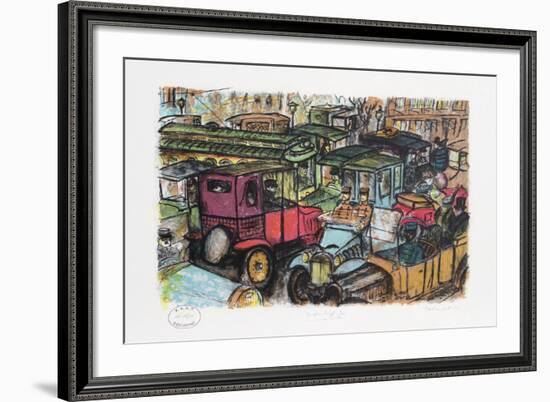 Vampire Traffic Jam-Edward Plunkett-Framed Collectable Print