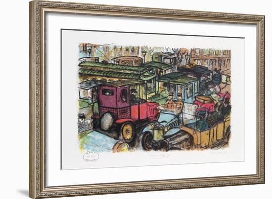 Vampire Traffic Jam-Edward Plunkett-Framed Collectable Print