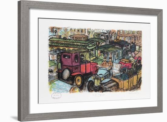 Vampire Traffic Jam-Edward Plunkett-Framed Collectable Print