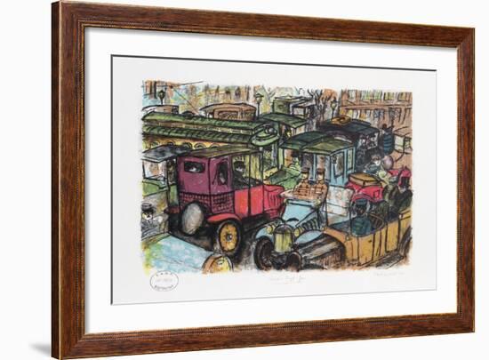 Vampire Traffic Jam-Edward Plunkett-Framed Collectable Print