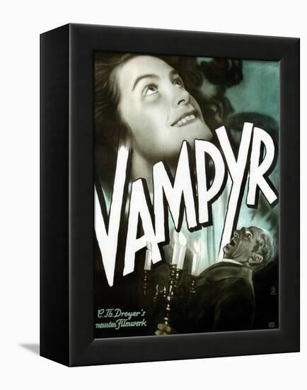 Vampyr, German poster art, Sybille Schmitz, Maurice Schutz, 1932-null-Framed Stretched Canvas