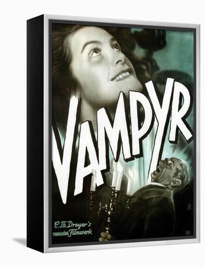 Vampyr, German poster art, Sybille Schmitz, Maurice Schutz, 1932-null-Framed Stretched Canvas