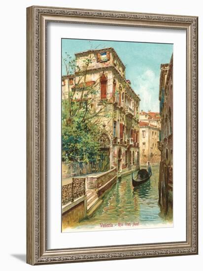 Van Axel Canal, Venice, Italy-null-Framed Art Print