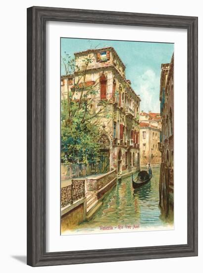 Van Axel Canal, Venice, Italy-null-Framed Art Print