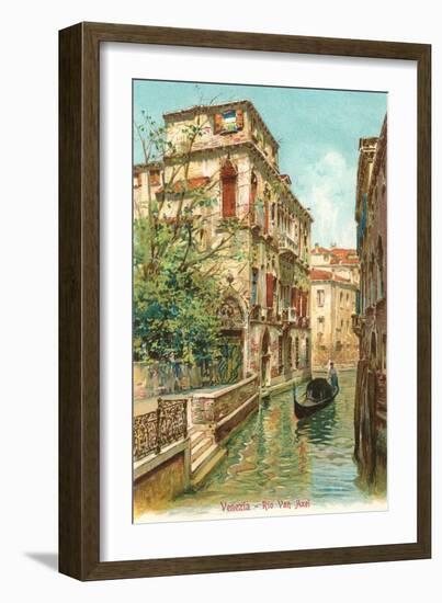 Van Axel Canal, Venice, Italy-null-Framed Art Print