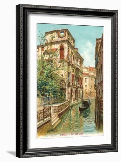 Van Axel Canal, Venice, Italy-null-Framed Art Print