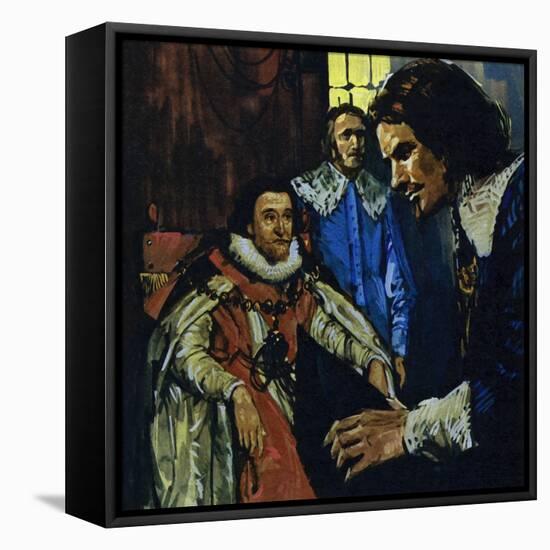 Van Dyck Came to the Attention of the Earl of Arundel Who Introduced Him to King James I-Luis Arcas Brauner-Framed Premier Image Canvas