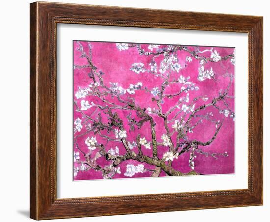 Van Gogh Almond Branches Pink Art Print Poster-null-Framed Premium Giclee Print