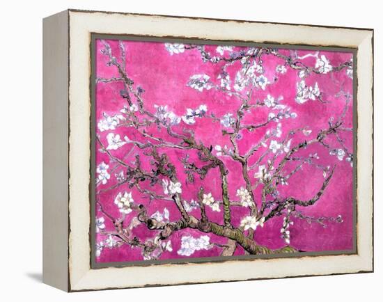 Van Gogh Almond Branches Pink Art Print Poster-null-Framed Stretched Canvas