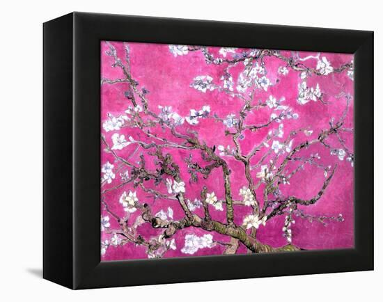 Van Gogh Almond Branches Pink Art Print Poster-null-Framed Stretched Canvas