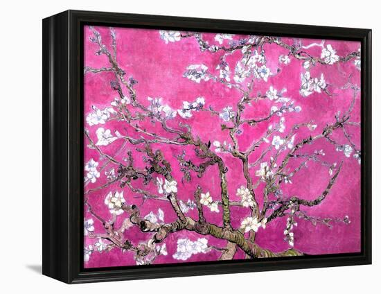 Van Gogh Almond Branches Pink Art Print Poster-null-Framed Stretched Canvas