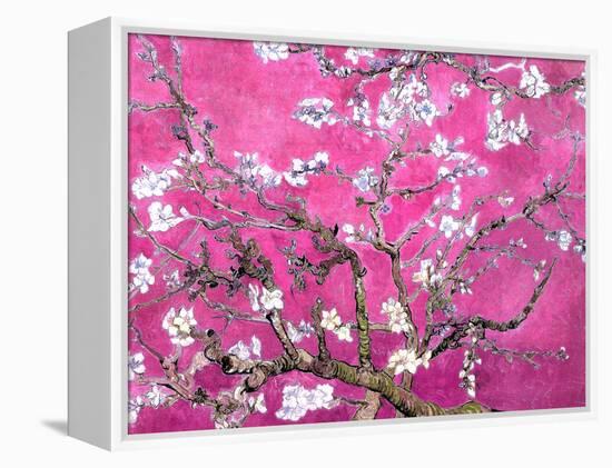 Van Gogh Almond Branches Pink Art Print Poster-null-Framed Stretched Canvas