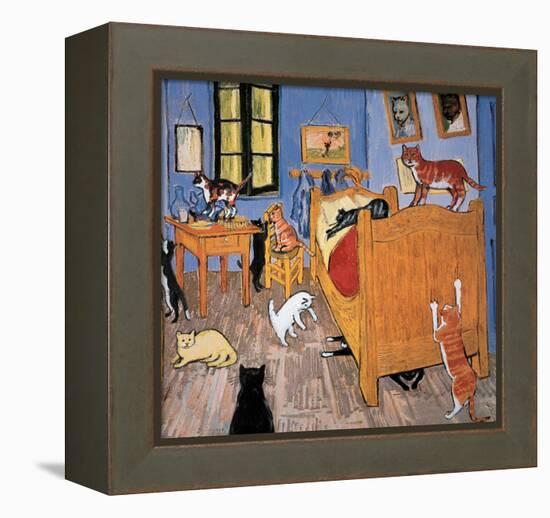 Van Gogh Arles Cat-Chameleon Design, Inc.-Framed Stretched Canvas
