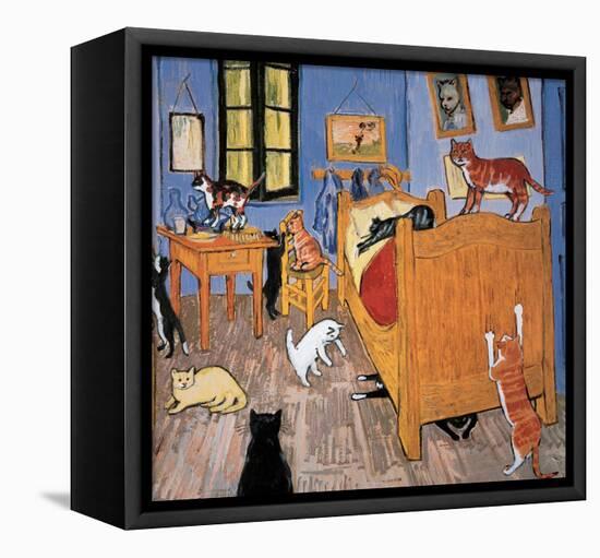 Van Gogh Arles Cat-Chameleon Design, Inc.-Framed Stretched Canvas