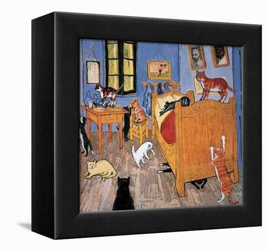 Van Gogh Arles Cat-Chameleon Design, Inc.-Framed Stretched Canvas