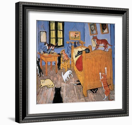 Van Gogh Arles Cat-Chameleon Design, Inc.-Framed Premium Giclee Print