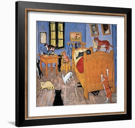 Van Gogh Arles Cat-Chameleon Design, Inc.-Framed Art Print