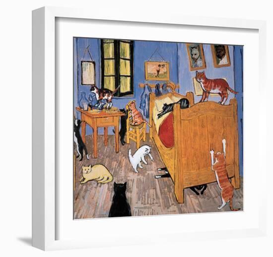 Van Gogh Arles Cat-Chameleon Design, Inc.-Framed Art Print