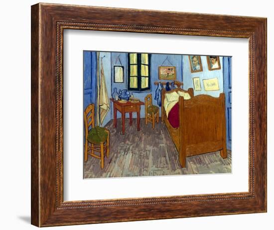 Van Gogh: Bedroom, 1889-Vincent van Gogh-Framed Giclee Print