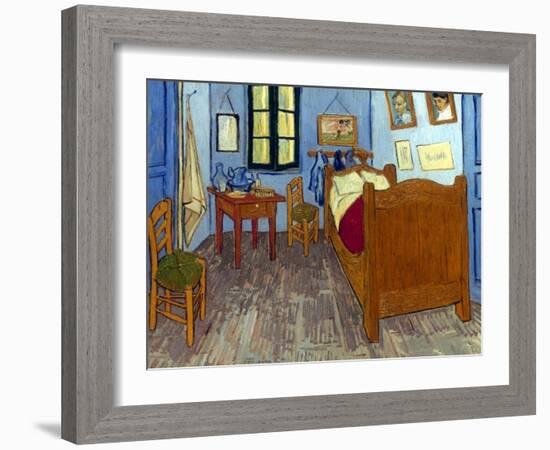 Van Gogh: Bedroom, 1889-Vincent van Gogh-Framed Giclee Print