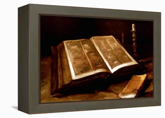 Van Gogh: Bible, 1885-Vincent van Gogh-Framed Premier Image Canvas