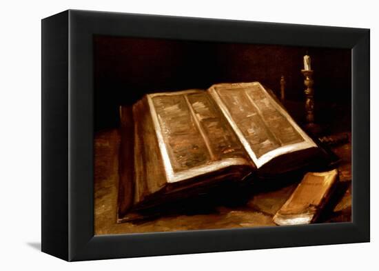 Van Gogh: Bible, 1885-Vincent van Gogh-Framed Premier Image Canvas