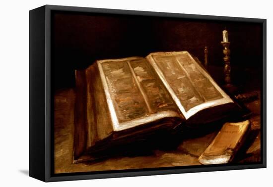 Van Gogh: Bible, 1885-Vincent van Gogh-Framed Premier Image Canvas