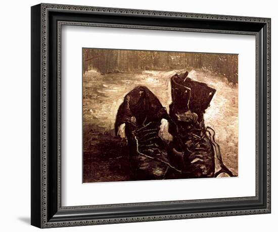 Van Gogh: Boots, 1886-Vincent van Gogh-Framed Giclee Print