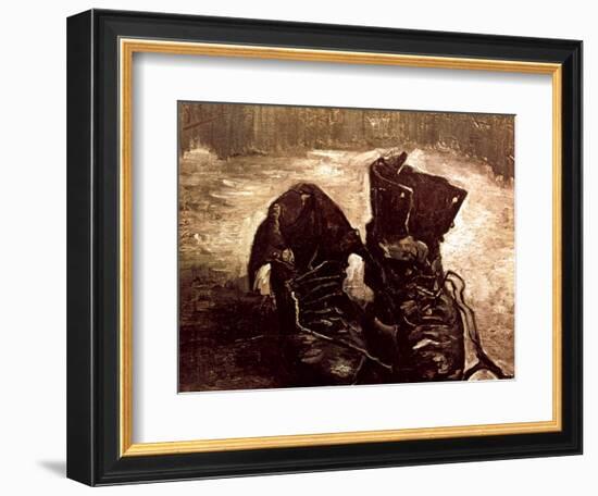 Van Gogh: Boots, 1886-Vincent van Gogh-Framed Giclee Print