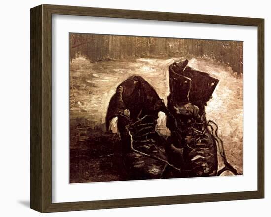 Van Gogh: Boots, 1886-Vincent van Gogh-Framed Giclee Print