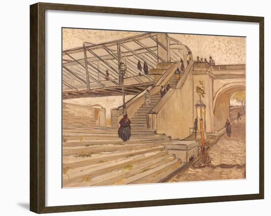 Van Gogh: Bridge, 1888-Vincent van Gogh-Framed Giclee Print