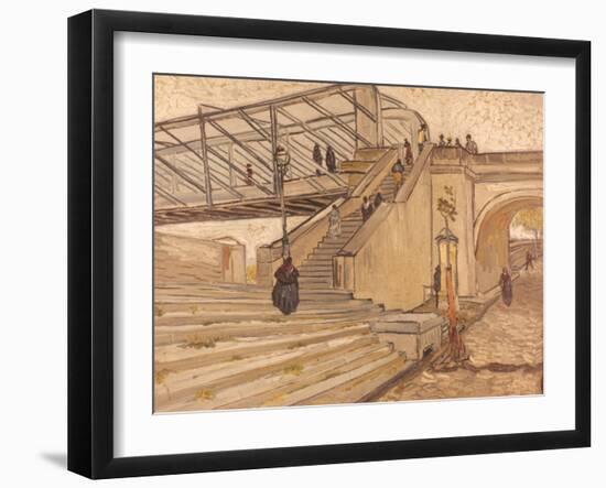 Van Gogh: Bridge, 1888-Vincent van Gogh-Framed Giclee Print