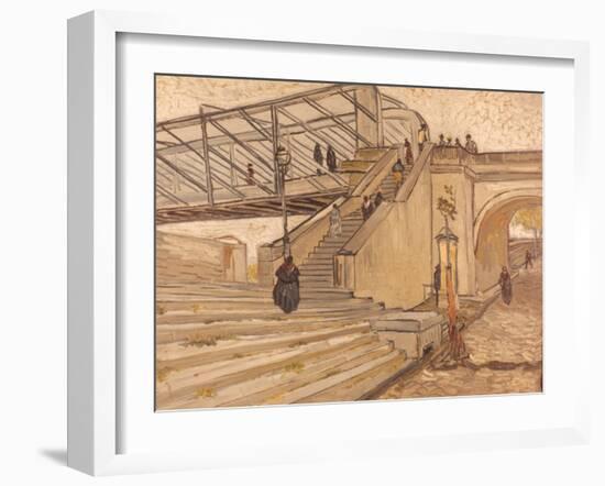 Van Gogh: Bridge, 1888-Vincent van Gogh-Framed Giclee Print