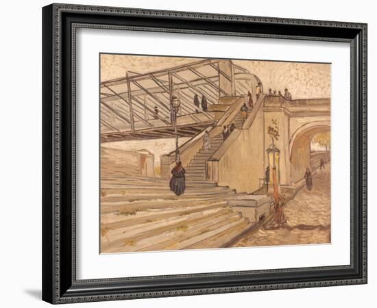 Van Gogh: Bridge, 1888-Vincent van Gogh-Framed Giclee Print