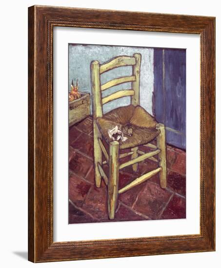 Van Gogh: Chair, 1888-89-Vincent van Gogh-Framed Giclee Print