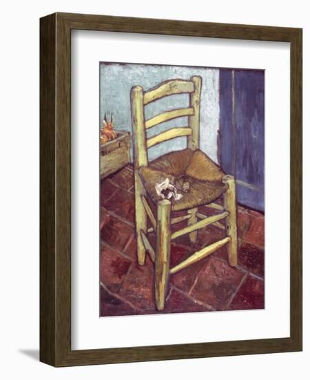 Van Gogh: Chair, 1888-89-Vincent van Gogh-Framed Giclee Print