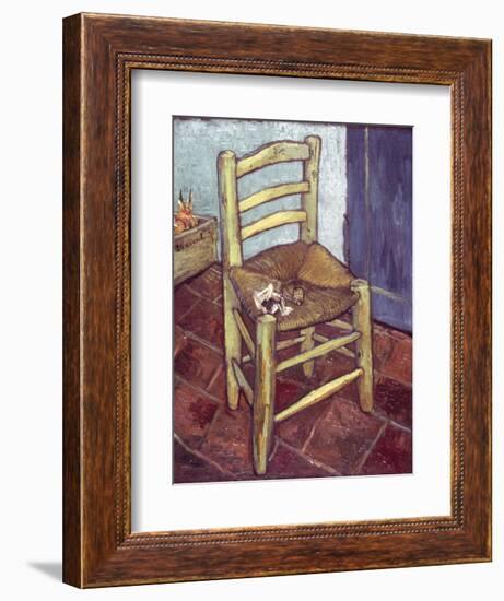 Van Gogh: Chair, 1888-89-Vincent van Gogh-Framed Giclee Print