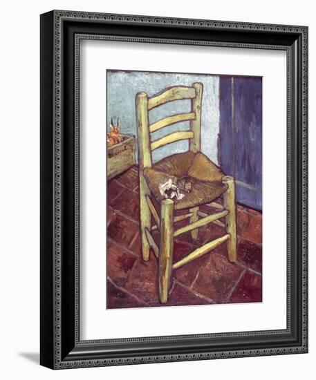 Van Gogh: Chair, 1888-89-Vincent van Gogh-Framed Giclee Print