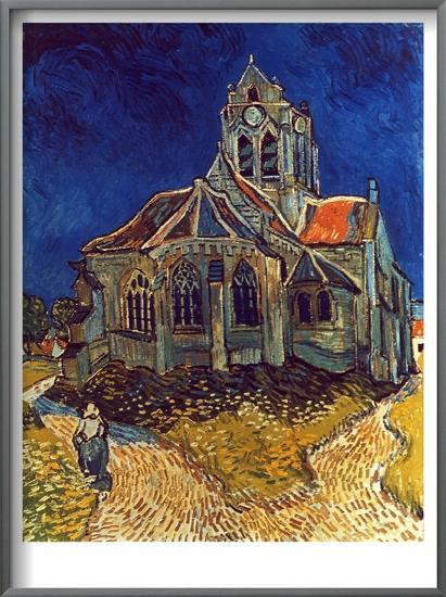 Van Gogh: Church, 1890-Vincent van Gogh-Framed Art Print