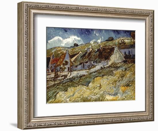 Van Gogh: Cottages, 1890-Vincent van Gogh-Framed Giclee Print