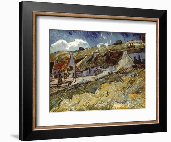 Van Gogh: Cottages, 1890-Vincent van Gogh-Framed Giclee Print