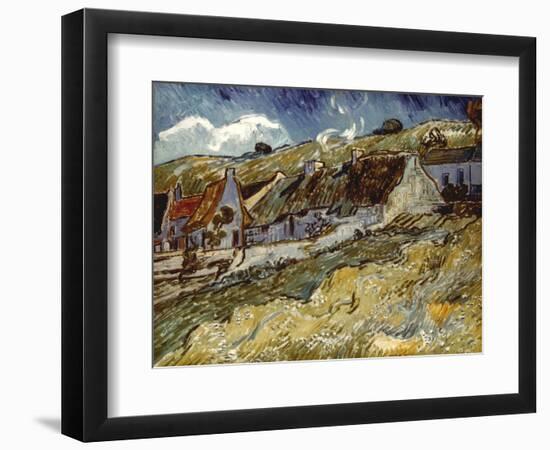 Van Gogh: Cottages, 1890-Vincent van Gogh-Framed Giclee Print