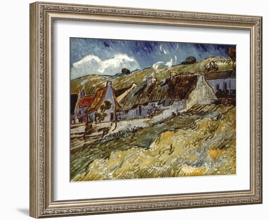 Van Gogh: Cottages, 1890-Vincent van Gogh-Framed Giclee Print