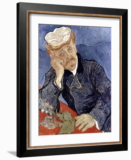 Van Gogh: Dr Gachet-Vincent van Gogh-Framed Giclee Print