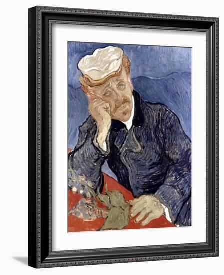 Van Gogh: Dr Gachet-Vincent van Gogh-Framed Giclee Print