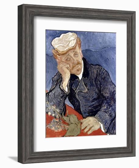 Van Gogh: Dr Gachet-Vincent van Gogh-Framed Giclee Print