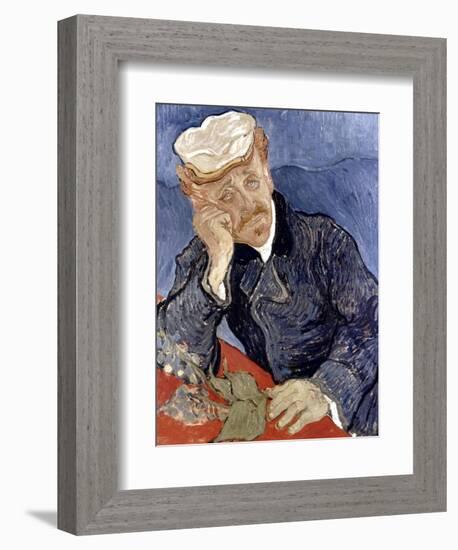 Van Gogh: Dr Gachet-Vincent van Gogh-Framed Giclee Print