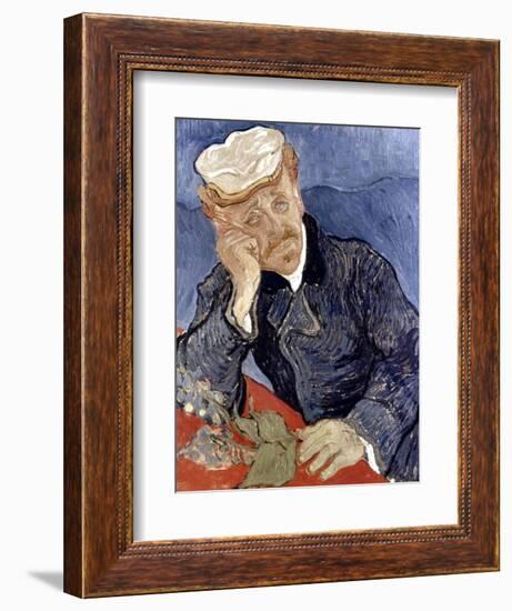 Van Gogh: Dr Gachet-Vincent van Gogh-Framed Giclee Print