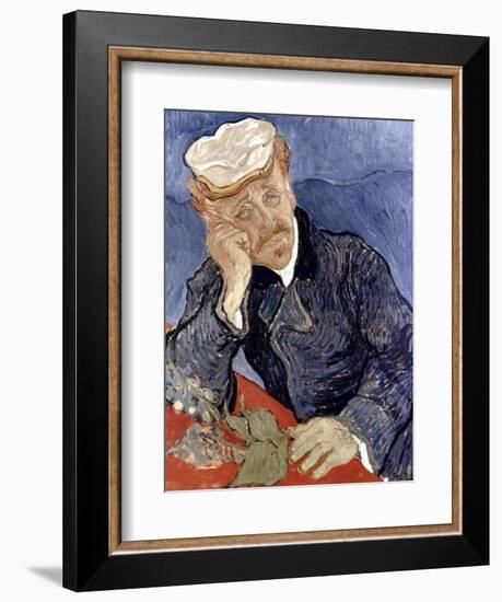 Van Gogh: Dr Gachet-Vincent van Gogh-Framed Giclee Print