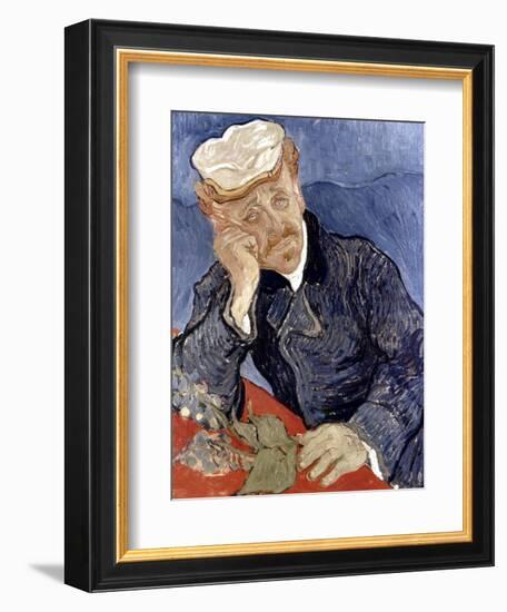 Van Gogh: Dr Gachet-Vincent van Gogh-Framed Giclee Print